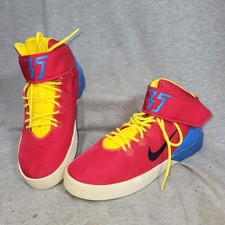 Nike KD Vulc Mid TXT Ice Blue Red yellow Laces Kevin Durant US 6.5 EU 39