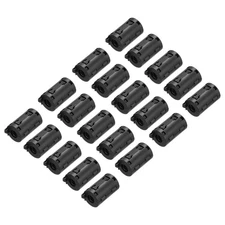 20Pcs Ferrite Filter Ring Core RFI EMI Cable Clip ID 9mm Black
