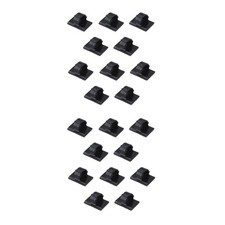 20Pcs Self-Adhesive Wire Tie Cable Clamp Clip Holder For Car Dash Camera Home