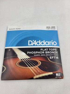 D'Addario EFT16 Flat Tops Light (.012-.053) Acoustic Guitar Strings