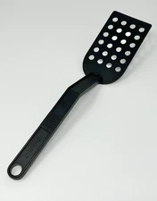 Vintage T-Fal Spatula Slotted Holes Canada Hard Plastic Angled Handle Rare