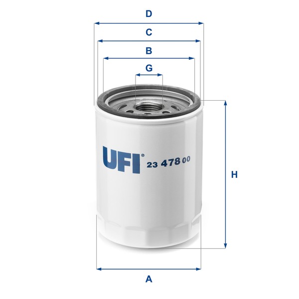 UFI 23.478.00 ÖLfilter FüR Smart Mitsubishi-image