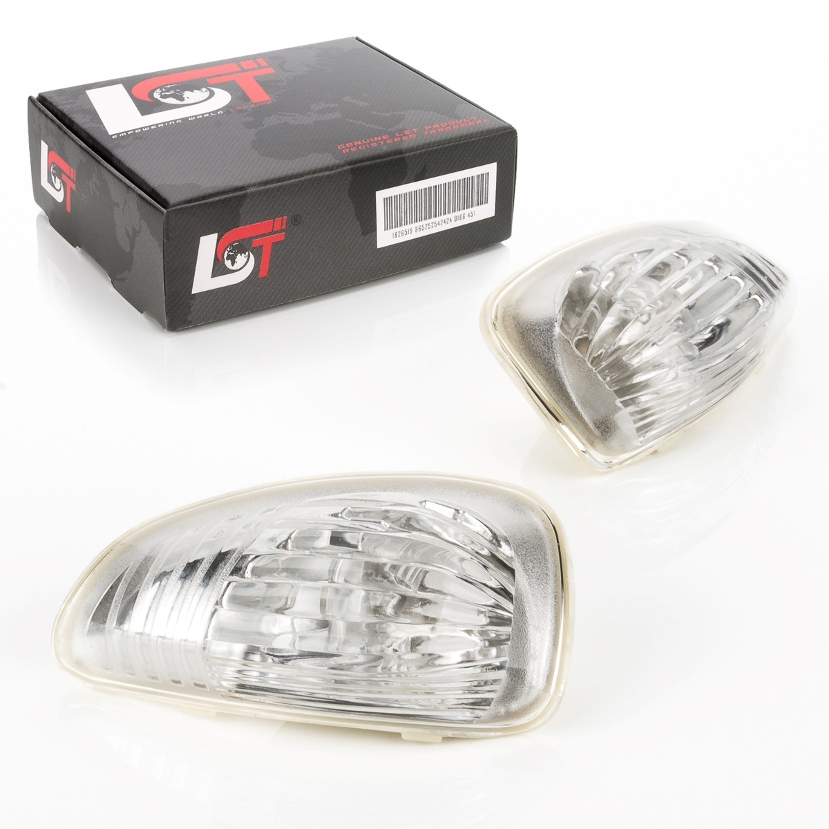 2x Indicator Lamp Exterior Mirror Set White Left Right for Vauxhall Movano B