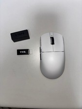 Souris de jeu VXE R1 PRO MAX blanche sans fil testée d'occasion
