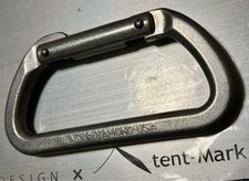 Black Diamond Vintage Carabiner Old Logo 1980s Rare USA Made D-Shaped