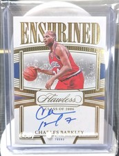 🔥2022-23 Flawless Charles Barkley Enshrined Auto Gold /10 HOF 76ers On Card SSP