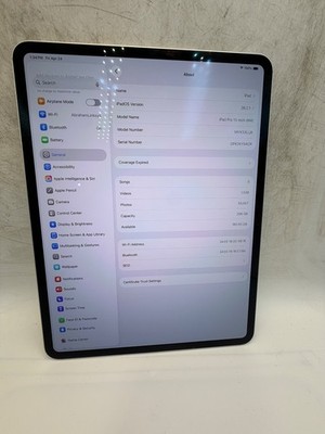 Apple iPad Pro 13 (M4) Silver 256GB WiFi - No Cellular - TESTED