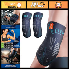 2 Pack Elbow Compression Sleeves for Pain Relief - Tennis, Golf, Weightlifting S