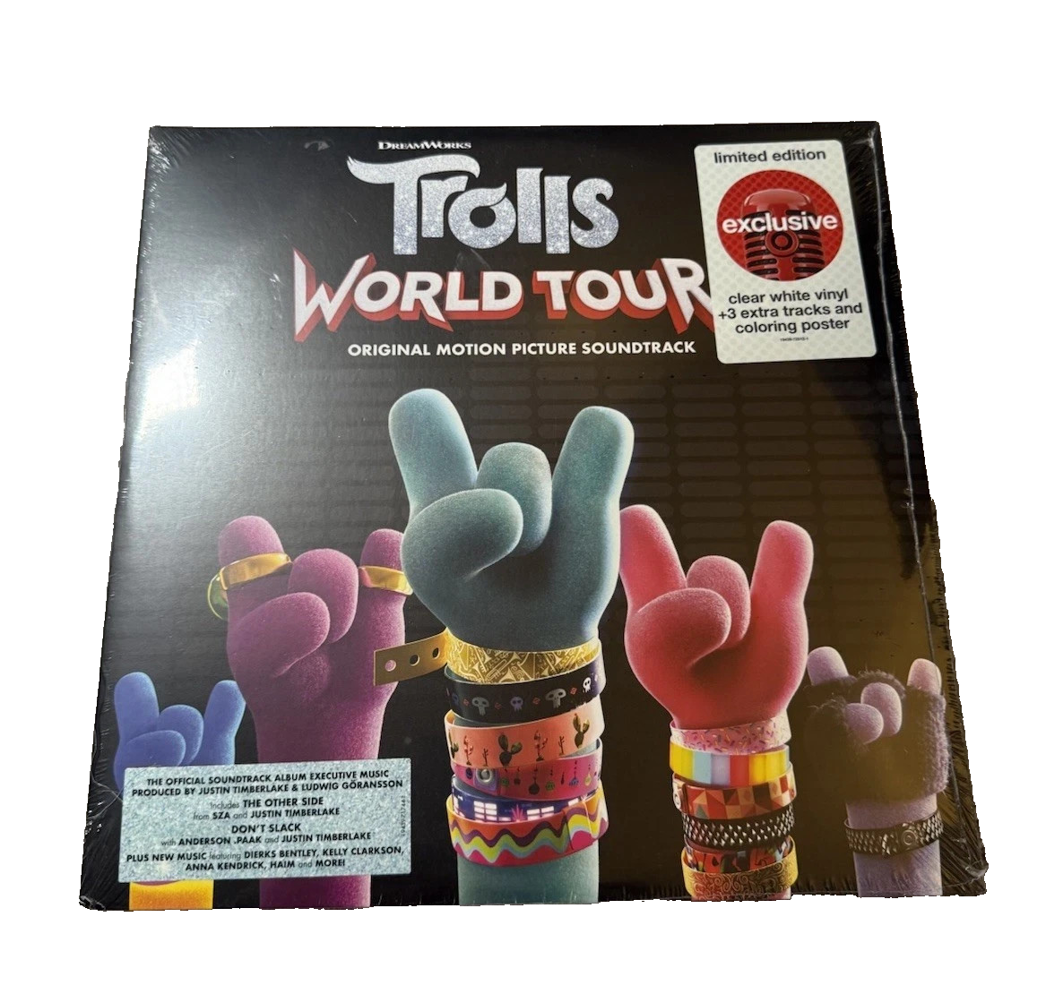 Trolls World Tour Soundtrack (SEE DETAILS) Clear White Vinyl LP