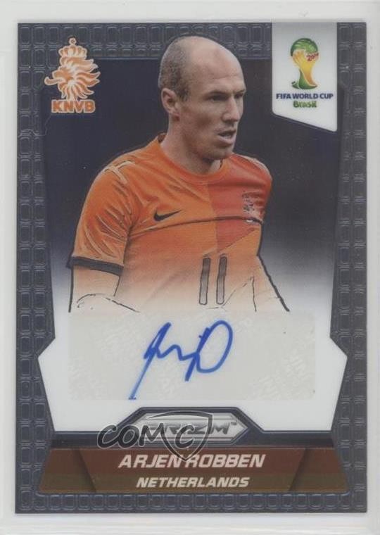 2014 Panini Prizm World Cup Signatures Arjen Robben #S-AR Auto 0c3