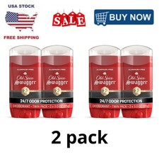 (2 pack) Old Spice Swagger, Aluminum Free Deodorant Men 3 oz Twin Pack