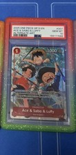 Ace & Sabo & Luffy (Alternate Art) OP13-007 Carrying on His Will Foil PSA 10