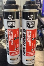 LOT OF 2 Touch 'n Seal Gun Foam Fireblocking Polyurethane Foam Sealant, 24 oz