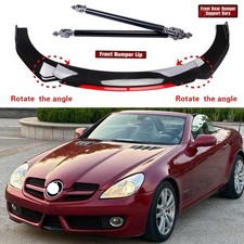 Blackred Front Bumper Lip Spoiler Splitter Body Kit For Mercedes Slk230320