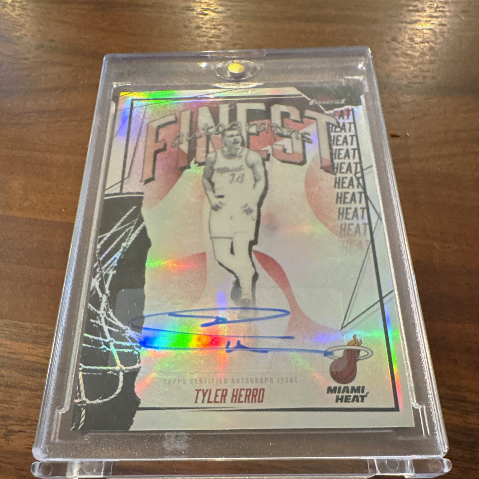 Topps 2025-26 Finest Tyler Herro Finest Autographs Auto #FAU-TH Miami Heat