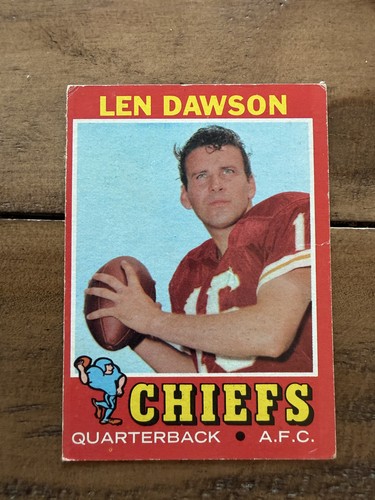 Len Dawson #180 1971 Topps card