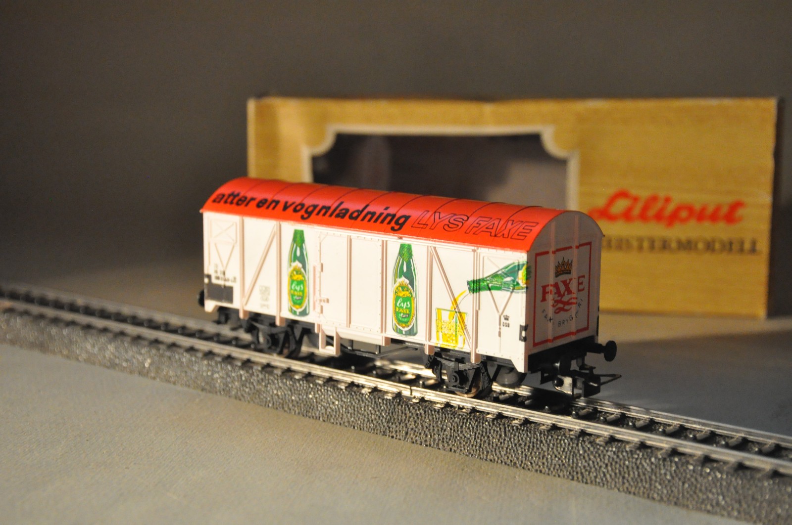 LILIPUT - Carro della DSB per BIRRA Faxe – scatola originale