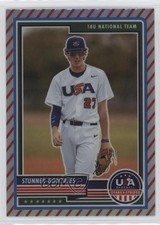 2023 Panini USA Baseball Stars & Stripes Stripes Prizm Stunner Gonzales #8 2qw