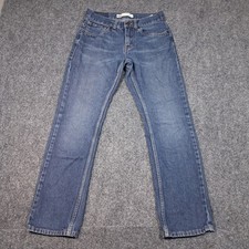 Levis Jeans Boys Size 16 Straight Denim Pants 511 Slim Faded Youth Kids 28x28