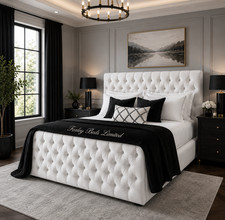 Foxley Chesterfield Queen Regal Bed Frame – Double, King & Super King Sizes UK