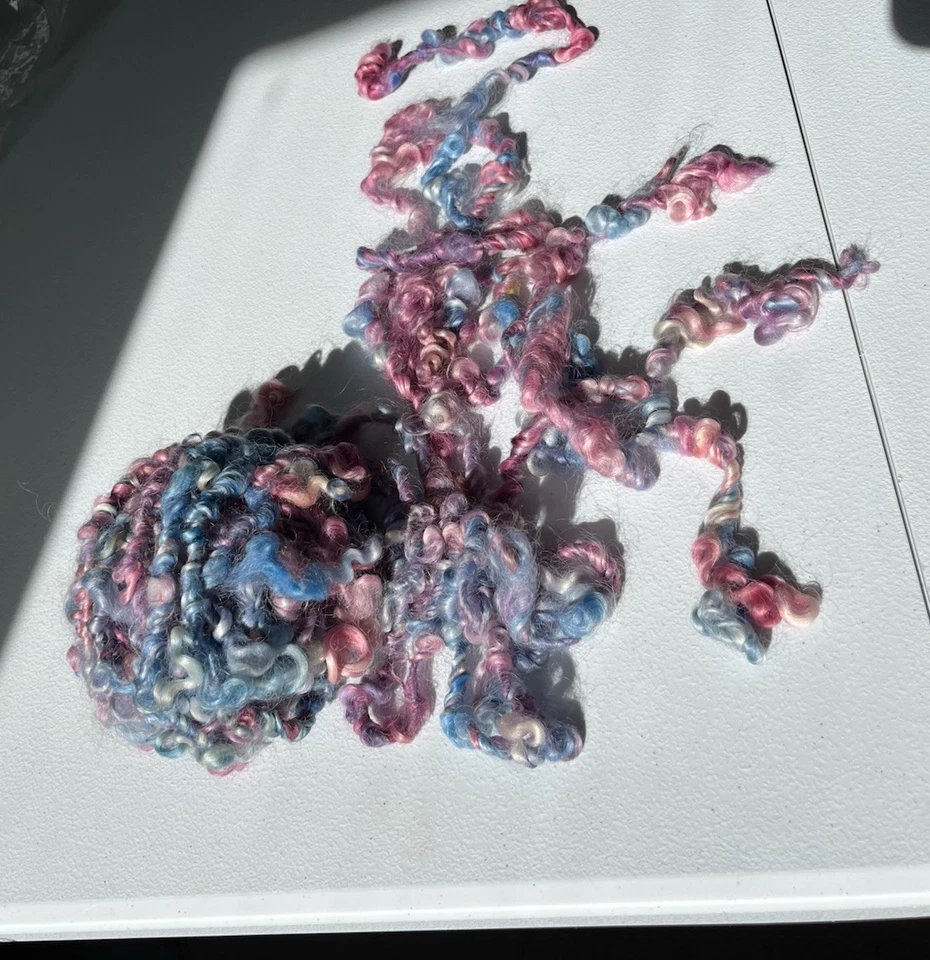 Hand Dyed Hand Spun Art Yarn Skein 38 Feet - Image 2 of 4