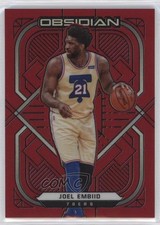2020-21 Panini Obsidian Electric Etch Red Flood Joel Embiid #64 0sm9
