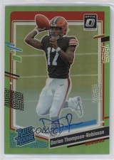 2023 Panini Donruss Optic Green Prizm 3/5 Dorian Thompson-Robinson Auto 0y2q