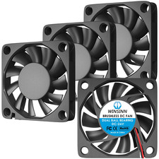 DC 60Mm Fan 24V 6010 Dual Ball Bearing Brushless Cooling 60Mmx10Mm 2PIN Pack of