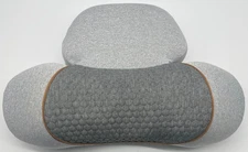 3-in-1 Neck Pillow Traction Massager Heat Therapy Massage Stretching Light Gray