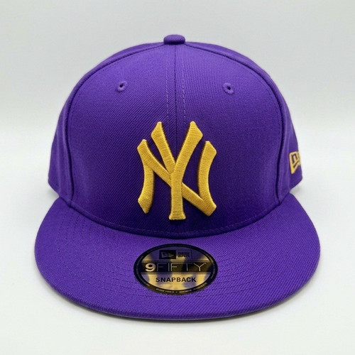 New Era New York Yankees Purple/Gold 9FIFTY Snapback Hat Major League MLB