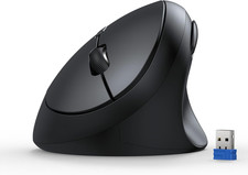 TECKNET Ergonomic Mouse, 4800 DPI 5 Adjustable DPI Levels, Wireless Vertical Mou