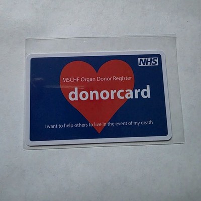 2020 MSCHF Boosted Packs Karten Mariah Carey. NHS ORGANSPENDERAUSWEIS *SELTEN*