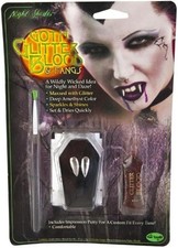 Adult Gothic Blood and Vampire Fangs Costume Kit