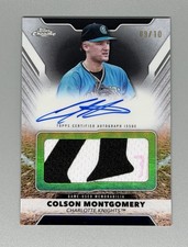 2025 Pro Debut Topps Chrome Jumbo Patch Black Auto Colson Montgomery #/10- CWS