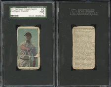 1911 E94 George Close Candy Frank Chance Blue Background ~~ SGC 1 ~~ HOF Cubs!