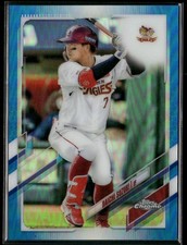 2021 Topps Chrome NPB #161 Daichi Suzuki Blue Refractor #/150