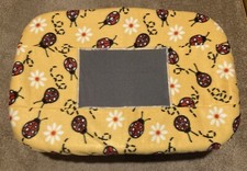 Whelping Laundry Basket Liner Cover - Ships Free Ladybugs Black Liner