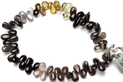 Natural Gem Chrysoberyl Cat's Eye 7x5 to 9x6mm Size Pear Beads 9