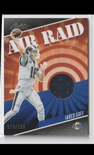 2020 Panini Absolute Air Raid Materials Jared Goff Jersey 170/199 L.A. Rams NM