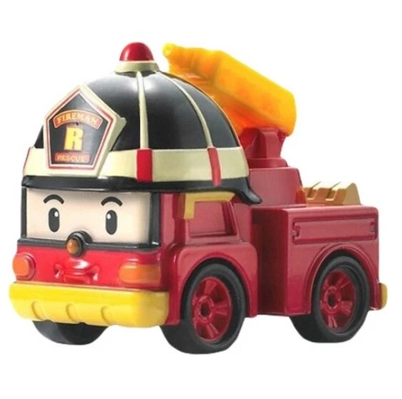 Robocar Poli Fire Truck ROY Robot Transformer Car Toy Figure Action Korean TV  - Image 3 of 3