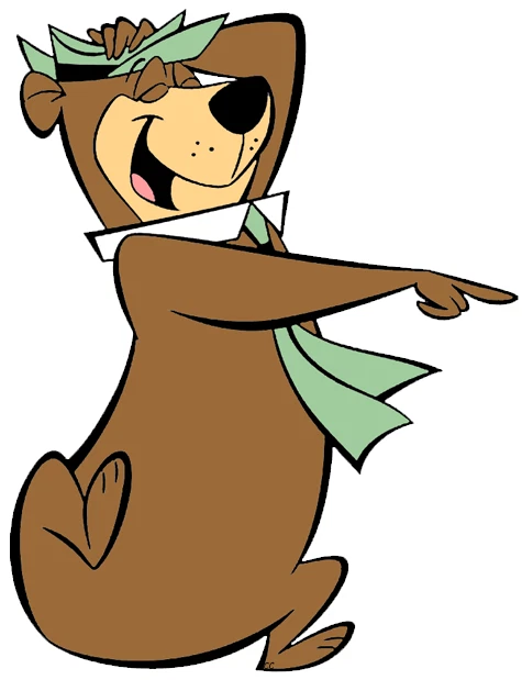 Yogi bear sticker classic cartoon weatherproof bumper vinyl decal