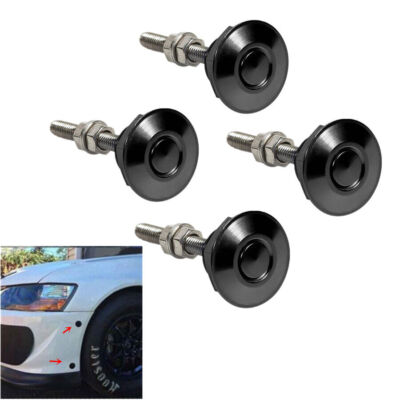 4x Mini CNC Car Hood Bumper Quick Disconnect Latch Pin Fastener Push Button Clip