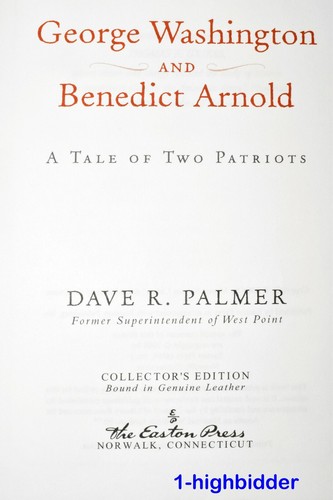 Easton George Washington & Benedict Arnold Two Patriots Palmer Leather + Notes - Picture 2 of 11