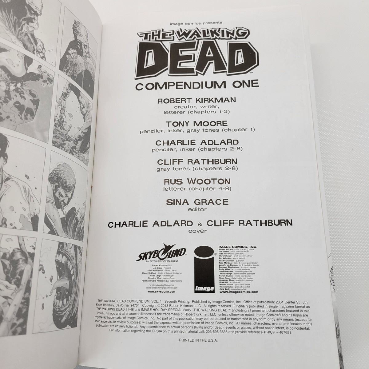 THE WALKING DEAD Compendium One VOLUME 1 Robert Kirkman GRAPHIC
