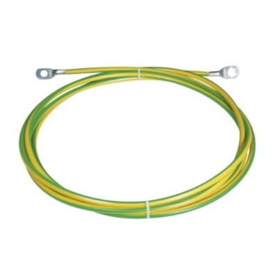 Erdung s Leitung 3 Meter Aderleitung H07V-K 10mm² Rohrkabelschuh M8 M10