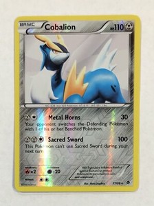 Pokemon COBALION Card 77/98 Reverse Holo Rare B&W Emerging Powers Light Play