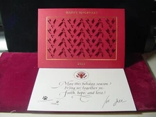 Official White House President Biden Christmas Card 2022+Envelope- Free shipping