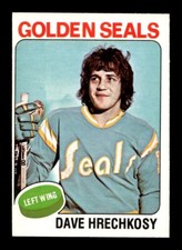 1975 76 O-Pee-Chee #156 Dave Hrechkosy Golden Seals EX-MT+ *9v