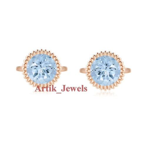 Anello Regolabile RidVik Con Topazio Blu E Quarzo – Placcato Oro He657