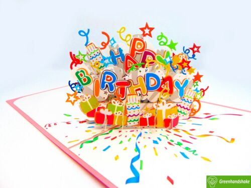 Happy Birthday, Pop Up Card, 3D Popup Greeting Cards for all occasion - Picture 4 of 10